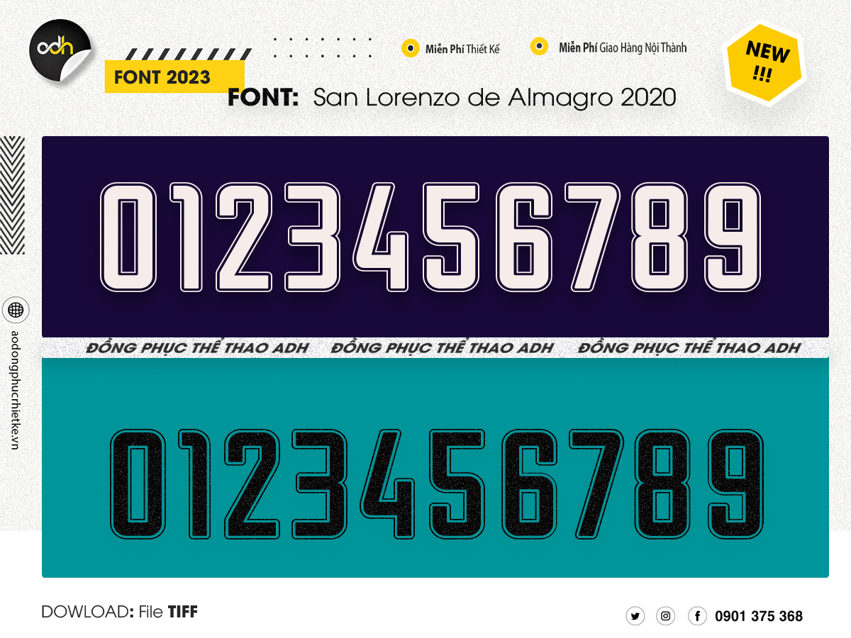 FONT NUMBER San Lorenzo de Almagro 2020 - FREE